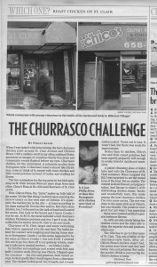 The churrasco challenge